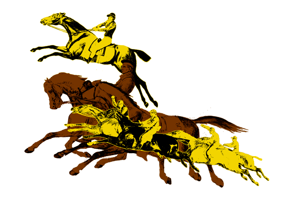 flying gallop collage